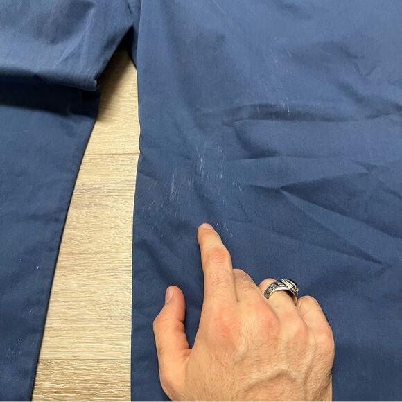 Brax Cooper Fancy Regular Fit Blue Patterned 5 Pocket Pant Size 42x29 - Picture 10 of 11